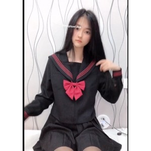 高颜值网红_芋喵喵_JK服装_毛衣作品两部