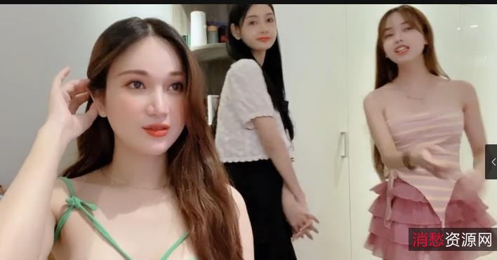 女神级别闺蜜同框自拍视频，欲望超强身材惊人