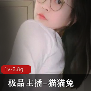猫猫兔：1V,2.8G直播录制视频，美少女桃子舞蹬，半糖主播