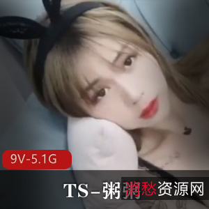 粥粥：高颜值TS网红合集[9V-5.1G]，前列腺大战玩法吸引眼球