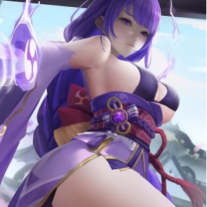 原神雷电将军同人图包32P百里小黄人创作260M丝滑质感